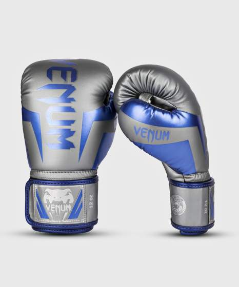 Venum Boxhandschuhe Elite, Silber-Blau 4
