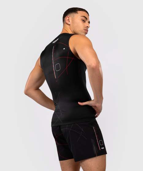 Venum Rash Guard Tactical XT Ärmellos, Schwarz-Rot 2