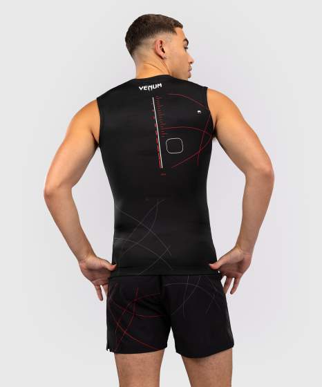 Venum Rash Guard Tactical XT Ärmellos, Schwarz-Rot 4