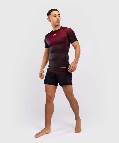 Venum Rash Guard Tactical XT, Schwarz-Burgundrot-Gold 4
