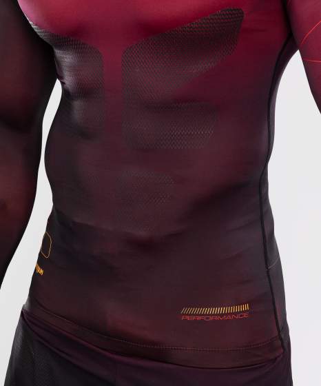 Venum Rash Guard Tactical XT, Schwarz-Burgundrot-Gold 6