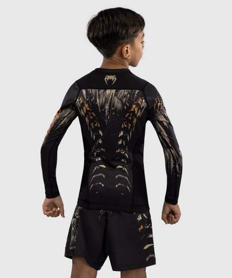 Venum Rash Guard Tiger Kids, Schwarz-Orange 3