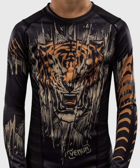 Venum Rash Guard Tiger Kids, Schwarz-Orange 4