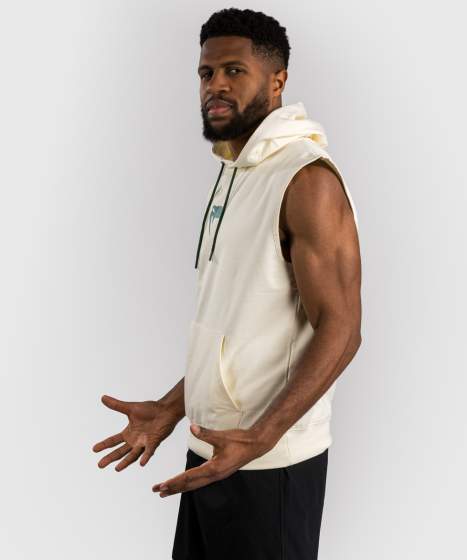 Venum Hoodie Sparring Ärmellos, Vanilla 2