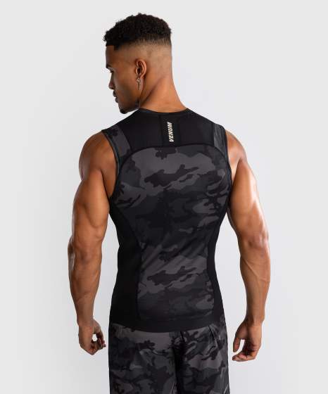 Venum Rash Guard G-Fit Air Ärmellos, Schwarz-Camo 3