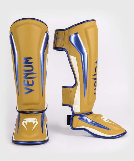 Venum Schienbeinschoner Elite SE, Kamel-Blau 2