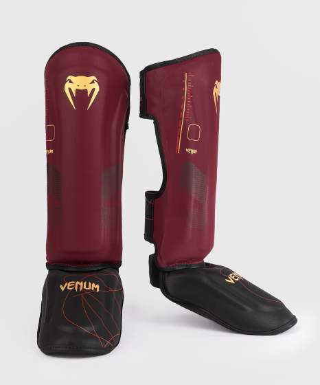 Venum Schienbeinschoner Tactical XT, Burgundrot-Schwarz 2