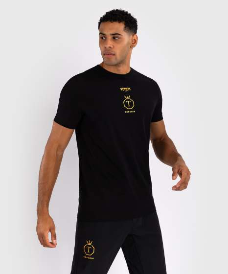Venum T-Shirt X Topuria Unmatched Edition, Schwarz-Gold 3