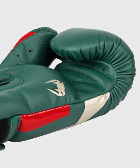 Venum Boxhandschuhe Elite, Grün-Gold 2