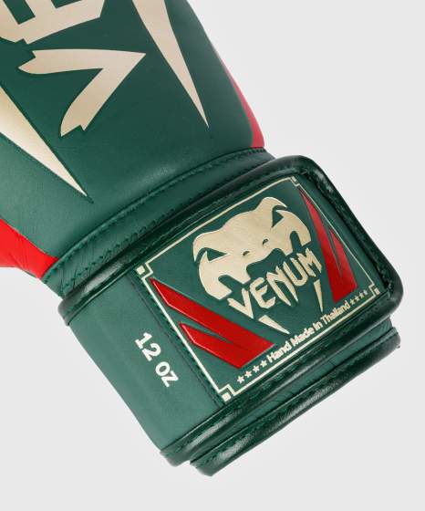 Venum Boxhandschuhe Elite, Grün-Gold 3