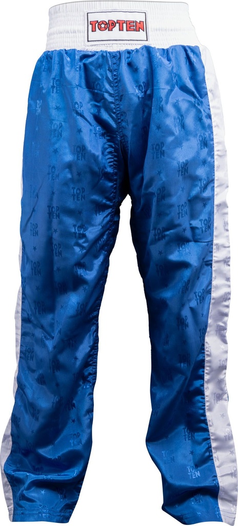 Top Ten Kickboxhose WAKO Classic, Blau-Weiss 2