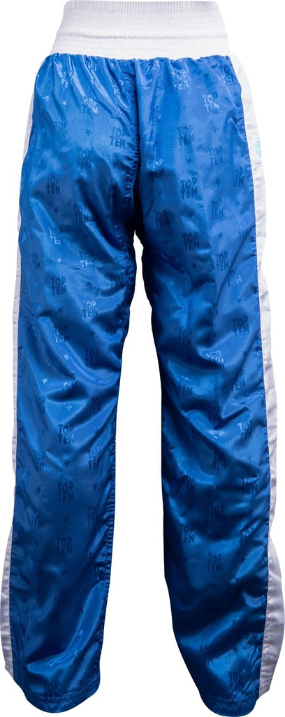 Top Ten Kickboxhose WAKO Classic, Blau-Weiss 3