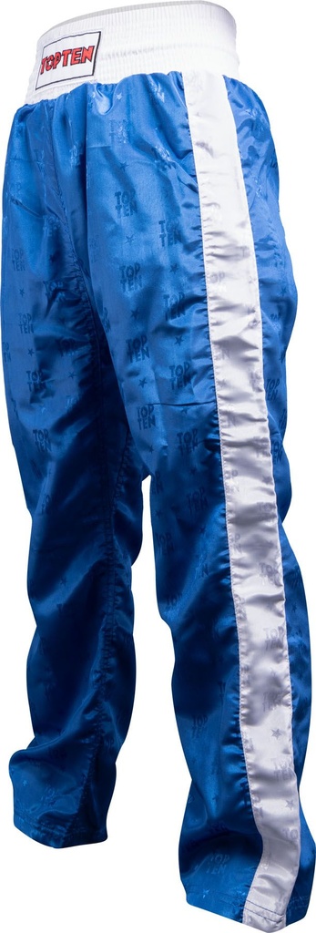 Top Ten Kickboxhose WAKO Classic, Blau-Weiss 4