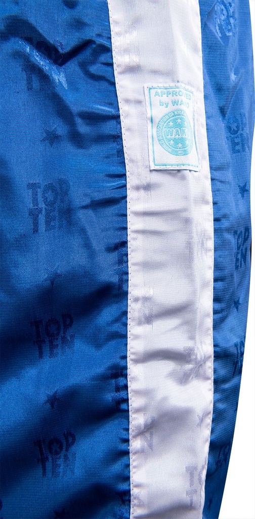 Top Ten Kickboxhose WAKO Classic, Blau-Weiss 5