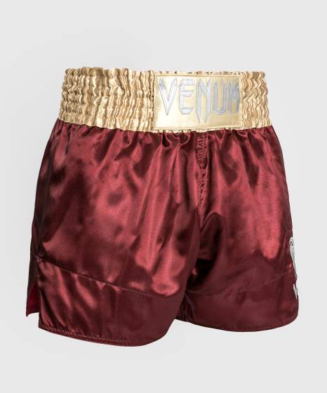 Venum Muay Thai Shorts Classic, Burgunderrot-Gold 4