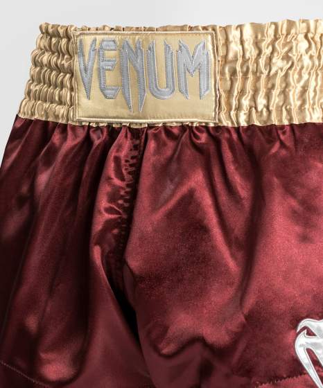Venum Muay Thai Shorts Classic, Burgunderrot-Gold 6