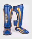Venum Schienbeinschoner Elite SE, Blau-Gold 2