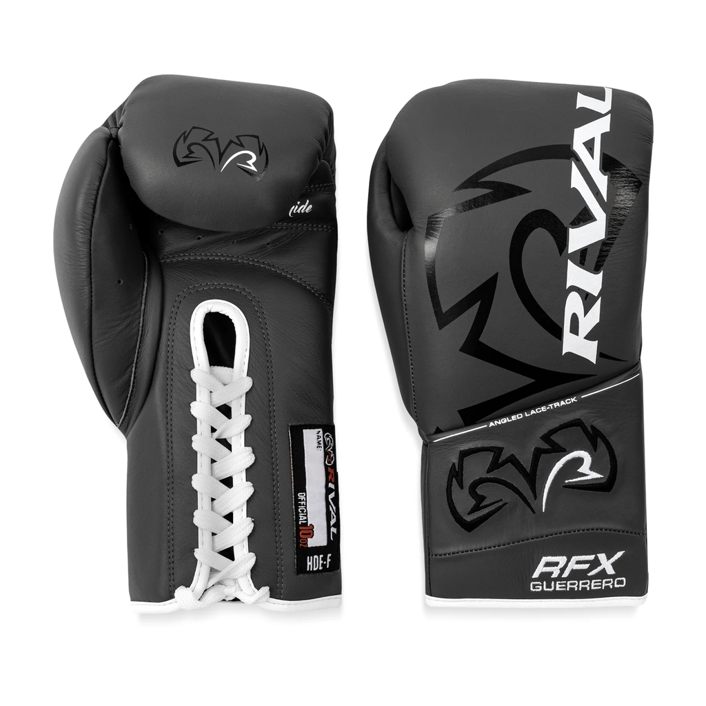 Rival Boxhandschuhe RFX-Guerrero Pro Fight HDE-F mit Schnürung, Grau 2