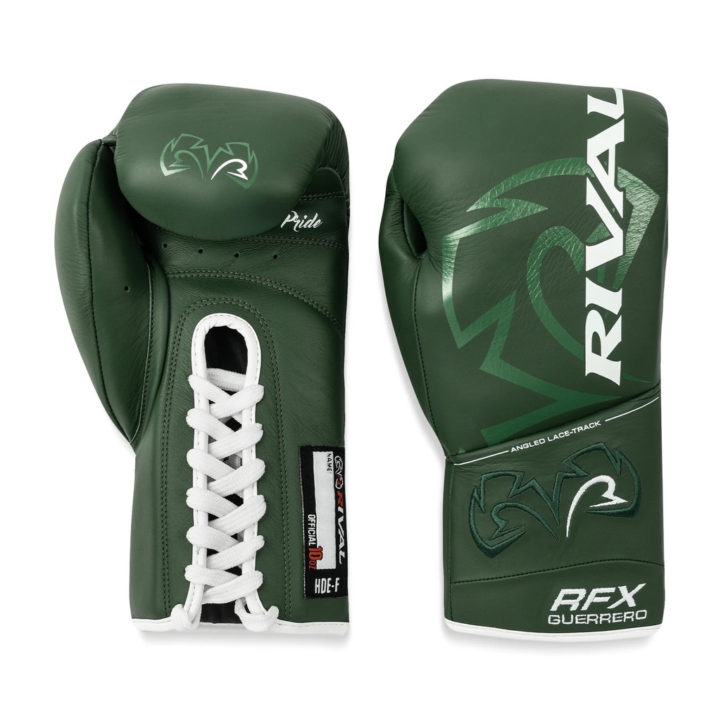 Rival Boxhandschuhe RFX-Guerrero Pro Fight HDE-F mit Schnürung, Grün 2