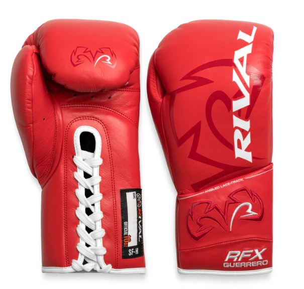 Rival Boxhandschuhe RFX-Guerrero Pro Fight SF-H mit Schnürung, Rot