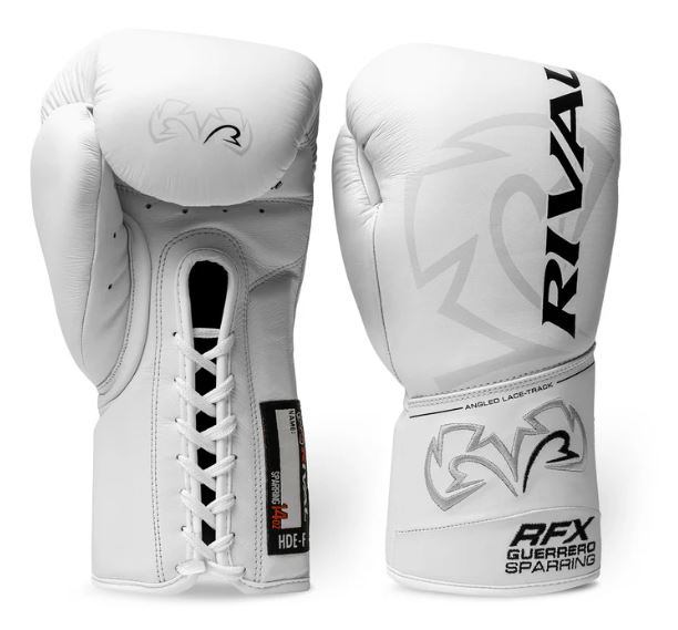 Rival Boxhandschuhe RFX-Guerrero Sparring HDE-F mit Schnürung, Weiß