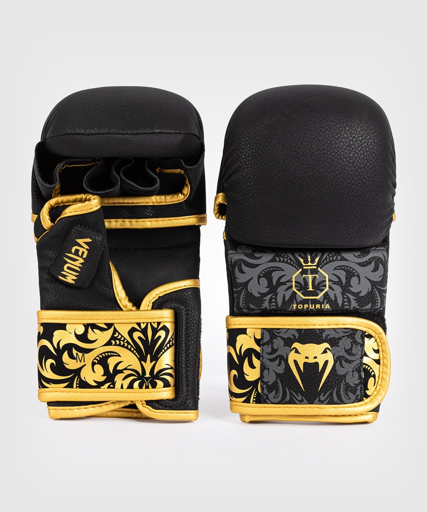 Venum MMA Handschuhe Sparring X Topuria Unmatched Edition, Schwarz-Gold