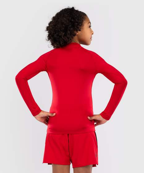 Venum Rash Guard Contender Kids, Rot
