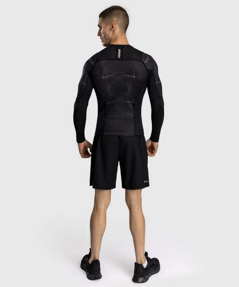 Venum Rash Guard G-Fit Air, Schwarz-Sand