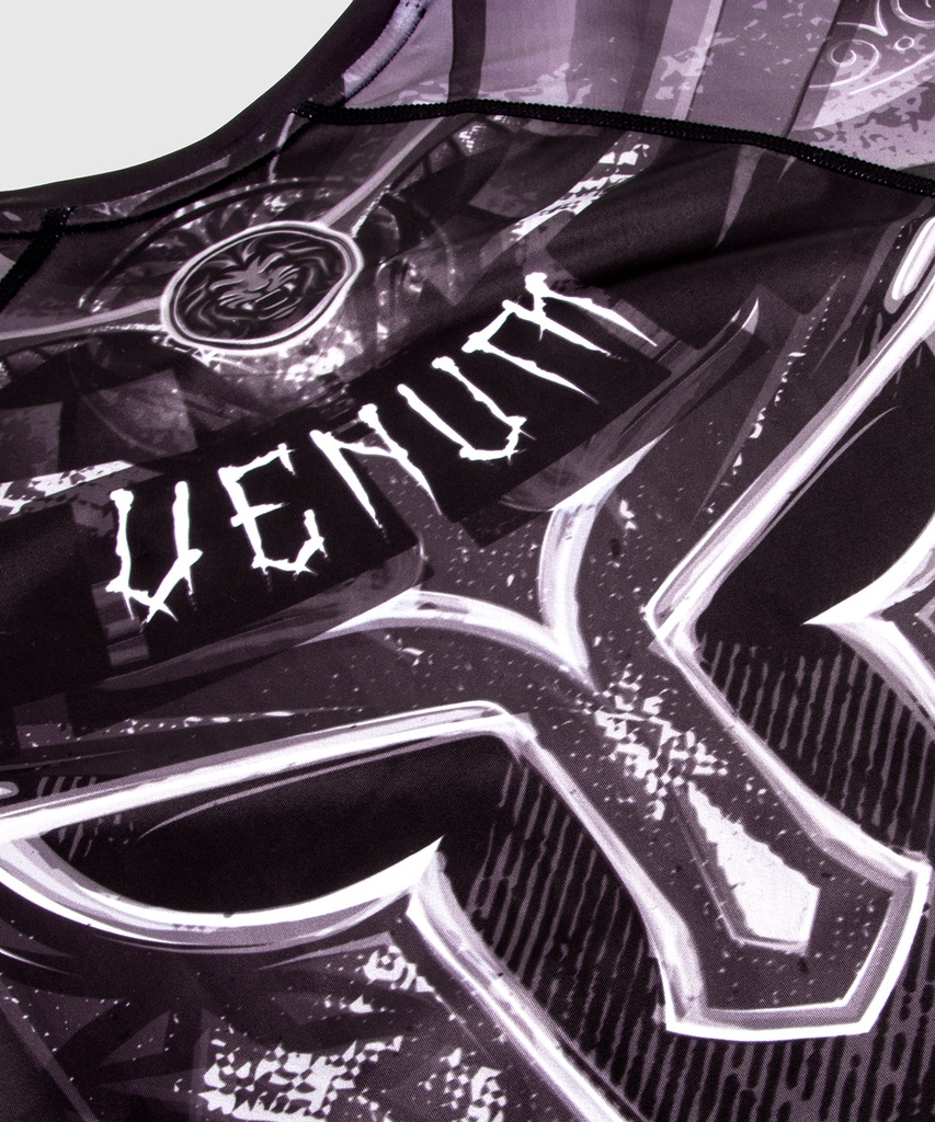 Venum Gladiator 3.0 Rash Guard, lange Ärmel Schwarz-Weiß 8