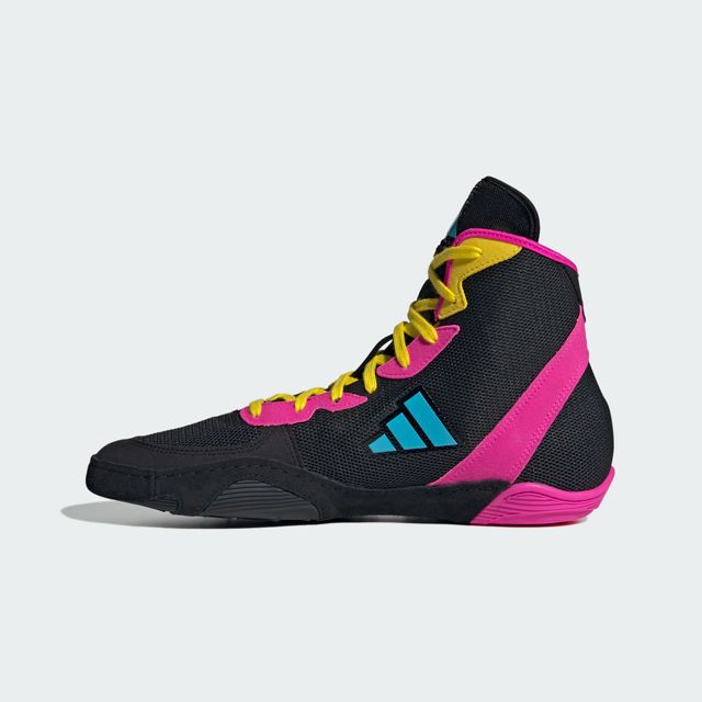 adidas Ringerschuhe Adizero, Schwarz-Pink-Gelb 2