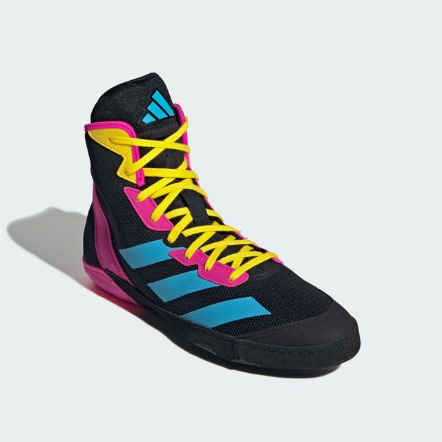 adidas Ringerschuhe Adizero, Schwarz-Pink-Gelb 3
