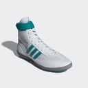 adidas Ringerschuhe Combat Speed 4, Weiß-Grün-Grau 3