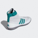 adidas Ringerschuhe Combat Speed 4, Weiß-Grün-Grau 4