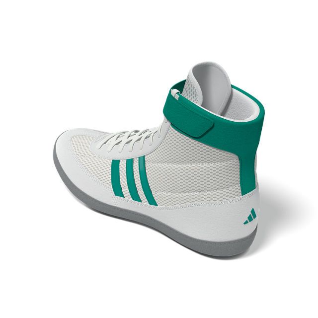 adidas Ringerschuhe Combat Speed 4, Weiß-Grün-Grau 5
