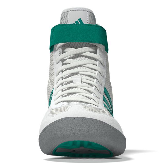 adidas Ringerschuhe Combat Speed 4, Weiß-Grün-Grau 8