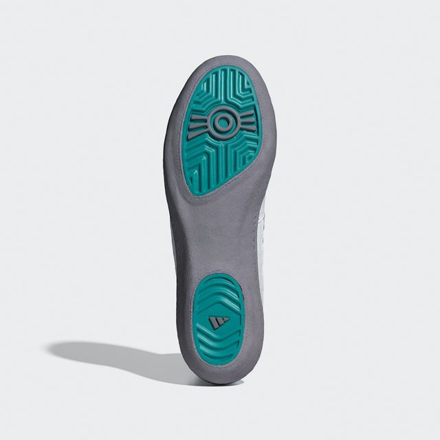 adidas Ringerschuhe Combat Speed 4, Weiß-Grün-Grau 9