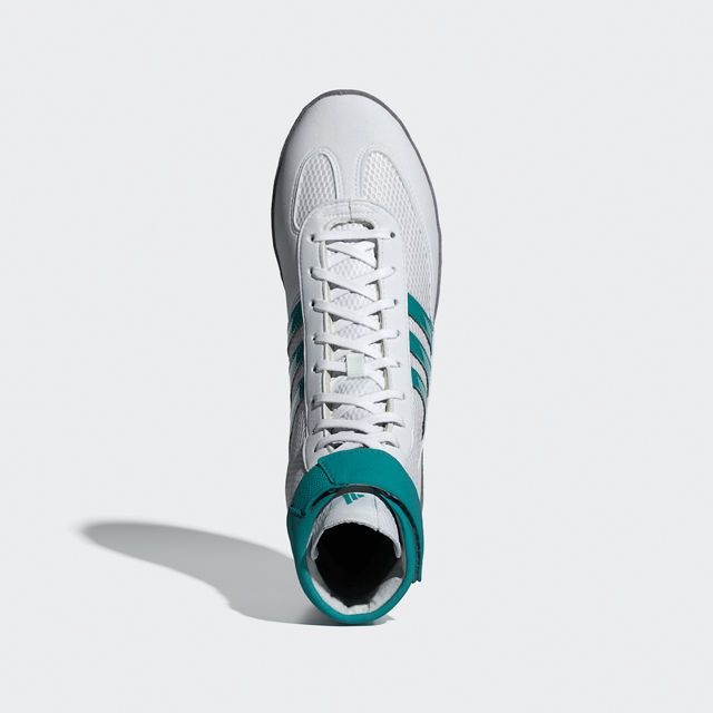 adidas Ringerschuhe Combat Speed 4, Weiß-Grün-Grau 10
