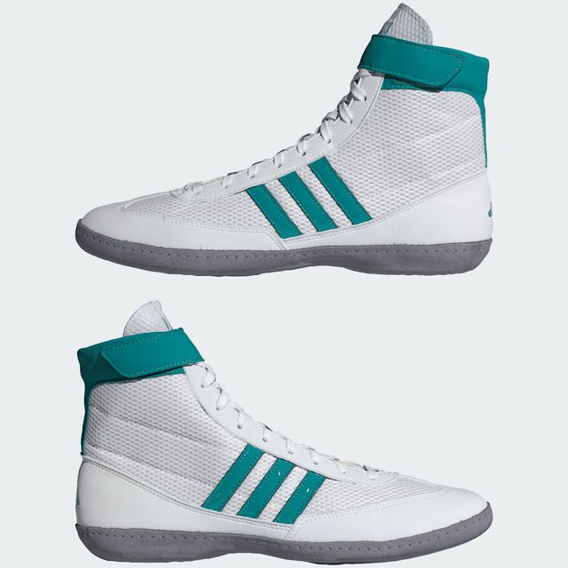 adidas Ringerschuhe Combat Speed 4, Weiß-Grün-Grau 13