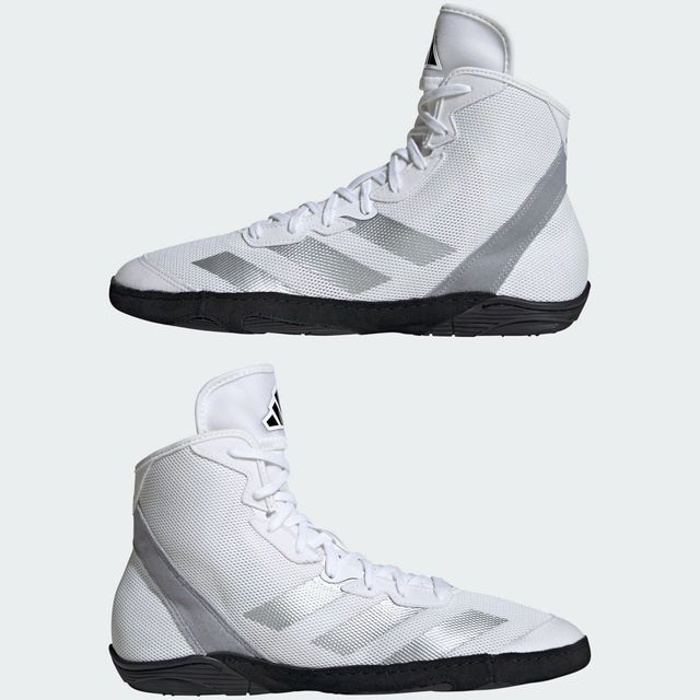 adidas Ringerschuhe Combat Speed 4, Weiß-Silber-Schwarz 14