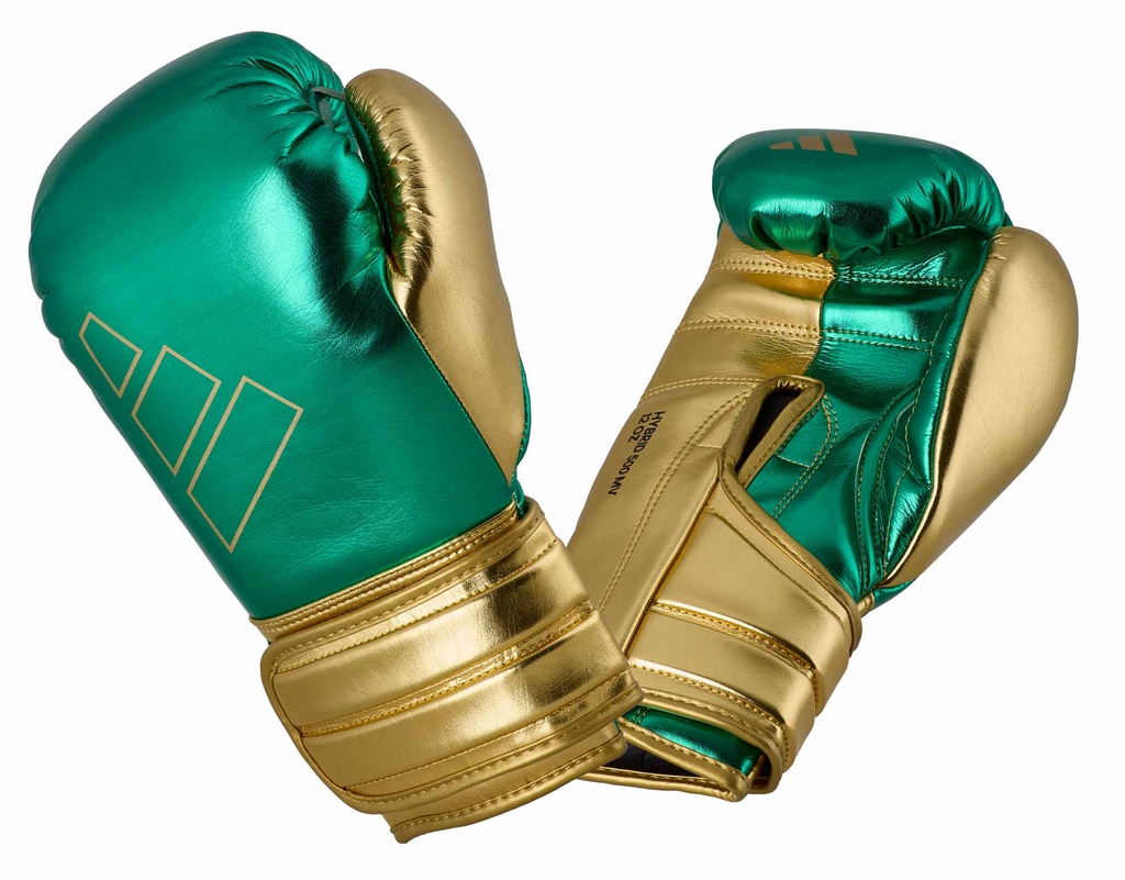 adidas Boxhandschuhe Hybrid 500, Grün-Gold 2