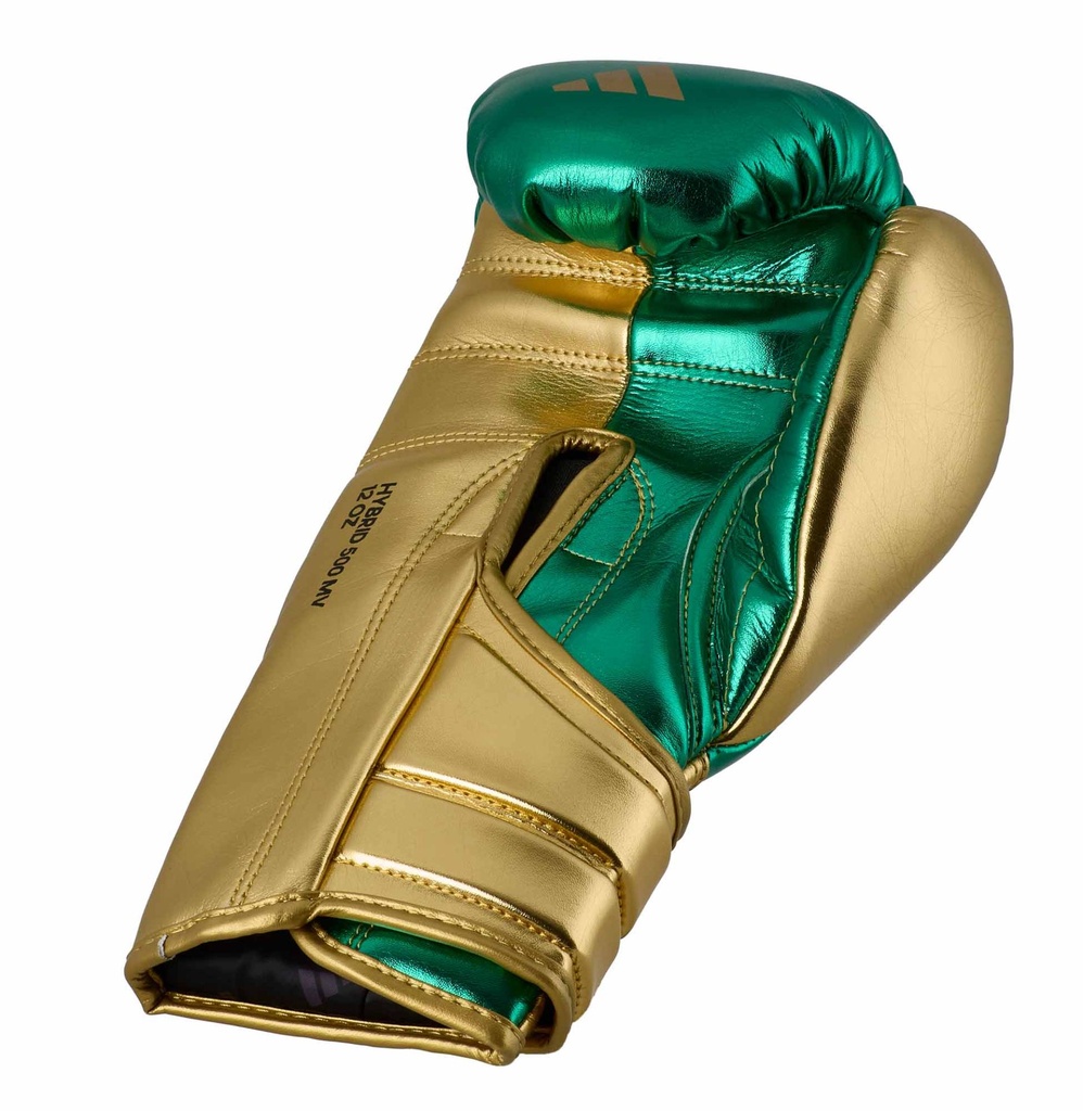 adidas Boxhandschuhe Hybrid 500, Grün-Gold 4