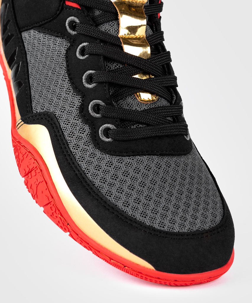 Venum Ringerschuhe Elite, Schwarz-Gold