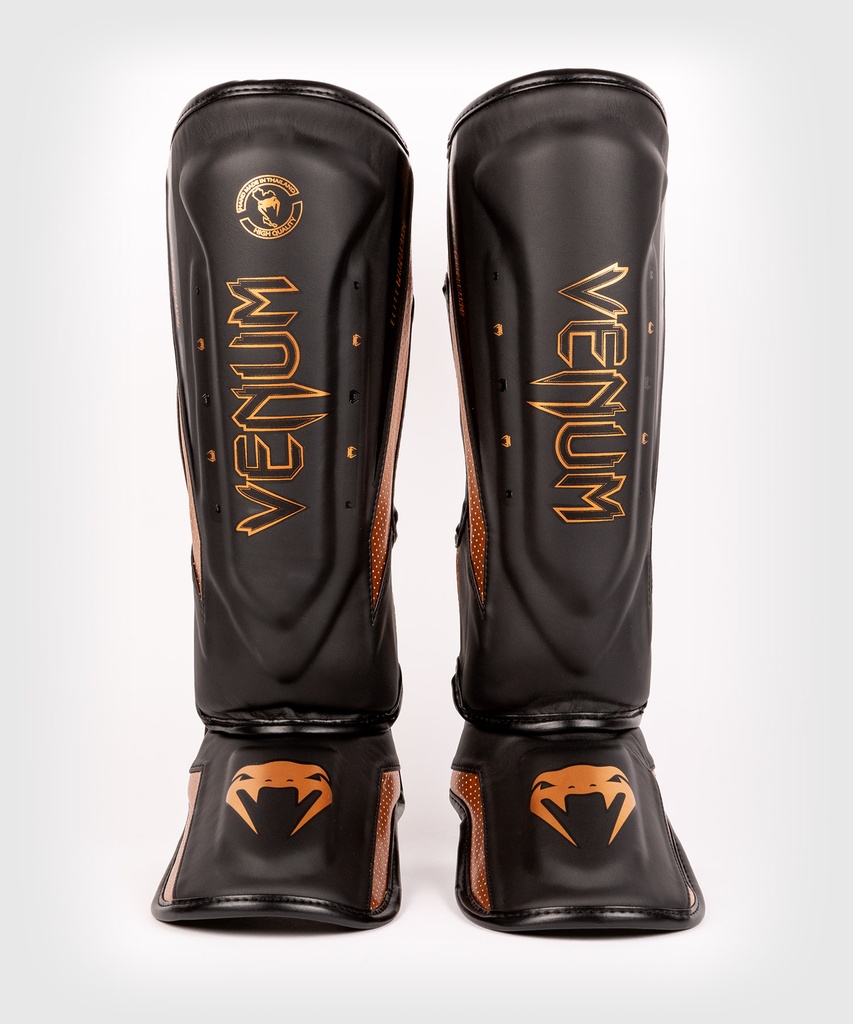 Venum Schienbeinschoner Elite Evo, Schwarz-Bronze 2
