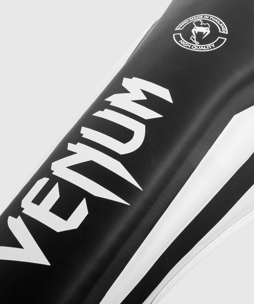 Venum Schienbeinschoner Elite, Schwarz-Weiß