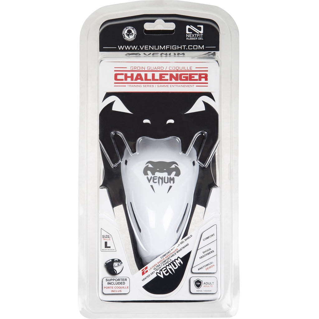 Venum Tiefschutz Challenger, Schwarz-Weiß 6