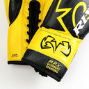 Rival Boxhandschuhe RFX-Guerrero Sparring P4P Edition mit Schnürung, Schwarz-Gelb