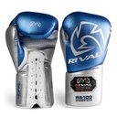Rival Boxhandschuhe RS100 Professional Sparring mit Schnürung, Blau-Silber