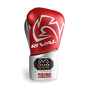 Rival Boxhandschuhe RS100 Professional Sparring mit Schnürung, Rot-Silber