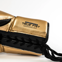 Rival Boxhandschuhe RS100 Professional Sparring mit Schnürung, Schwarz-Gold