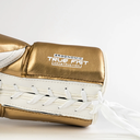 Rival Boxhandschuhe RS100 Professional Sparring mit Schnürung, Weiß-Gold